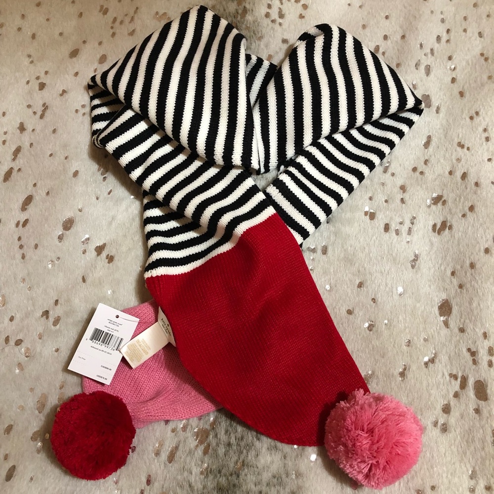 Kate Spade Pom Pom Scarf Authentic